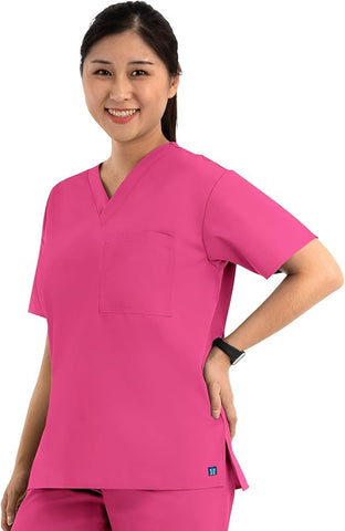 Maevn Mens One Pocket V-Neck Scrub Top <br> Style 1006 - Plus <br> Size XL - 5XL</br>