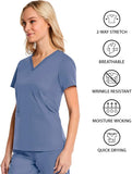 Maevn Women's Scrub Top 1768 Eon Sport Multi Pocket V-Neck Sizes XS to 3XL