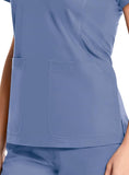 Maevn Women's Scrub Top 1768 Eon Sport Multi Pocket V-Neck Sizes XS to 3XL