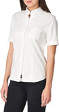 LLee Women Stretch Button Down Short Sleeve Oxford Shirt E9354 <br> White, Light Blue <br>  Sizes S - 3XL