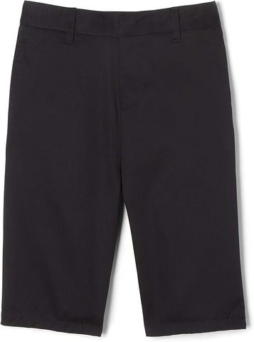 French Toast Kids Flat Front Adjustable Waist Short </br>Sizes 4 - 20 </br> Hunter Green, Khaki,</br> Navy, Black, Gray, </br>Brown