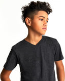 French Toast Unisex Navy Short Sleeve V-Neck Tee LA9498 <br> Sizes 2T - 4T & XS - XL