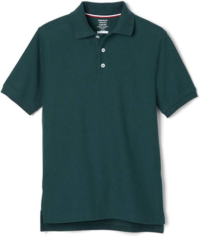French Toast Boys Hunter Green Short Sleeve Pique Polo Shirt SA9084 <br> Sizes 5 & 6