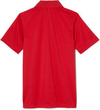 French Toast Men's Red Moisture Wicking Performance Sport Polo Short Sleeve Shirt  <br> Sizes S to XL