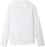 French Toast Juniors White Long Sleeve Peter Pan Blouse SE9384P <br> Sizes 42 - 46