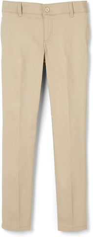 Juniors Women's Stretch Khaki Skinny Leg 4 Pockets Pant SK9405JL French Toast Uniforms<br> Sizes 2 to 16