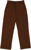 Universal School Uniforms Husky Black, Brown, Gray, Khaki & Navy <br>Flat Front Pant <br> Sizes 8H - 20H </br>