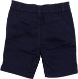 US Polo Girls Toddlers Navy Blue Flat Front Shorts S4HV73-NVY- <br>Pull-On Shorts  <br>Sizes 2T </br>