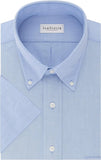 Van Huesen Light Blue Button Down Short Sleeve Oxford Shirt V0042-400-LTB-S ( 14-14 1/2 ) <br> Light Blue <br>  Size S