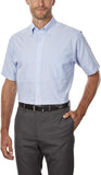 Van Huesen Light Blue Button Down Short Sleeve Oxford Shirt V0042-400-LTB-S ( 14-14 1/2 ) <br> Light Blue <br>  Size S