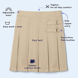 French Toast Uniforms Girls Scooter Skort <br>Sizes 4 - 42P</br> Burgundy, Black, Navy, </br> Hunter Green, Gray, Khaki