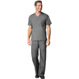 Maevn Mens V-Neck Top and Drawstring Pant Set Style 90061006 Pewter