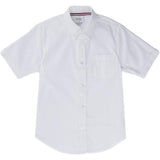 French Toast Toddlers Short Sleeve Oxford Shirt White