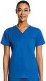 Maevn Women's Scrub Top 1778 Eon Sport Chest Pocket V-Neck Sizes  XS to 3XL