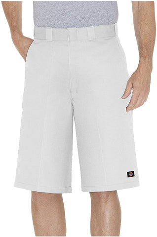 Dickies Mens White Work Short 42283 13" Loose Fit Multi Pocket <br> Sizes 30 to 44