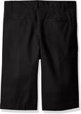 Dickies Boys Black & Khaki Flat Front Shorts 42562 BLK/KHI Extra-Pocket <br> Sizes 05, 07 &16
