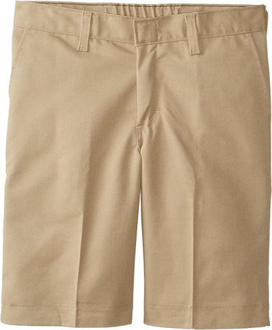 Dickies Boys Black & Khaki Flat Front Shorts 42562 BLK/KHI Extra-Pocket <br> Sizes 05, 07 &16