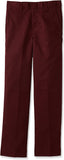 Dickies Boys Burgundy Pants Flat Front School Uniform <br> Sizes 4 to 20
