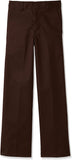 Dickies Boys Brown Pants Flat Front School Uniform <br> Sizes 4 to 20