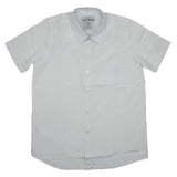 Authentic Galaxy Boys School Uniforms Short Sleeve Broadcloth Shirt Size 4 - 20 White