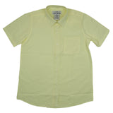Authentic Galaxy Boys School Uniforms Short Sleeve Broadcloth Shirt Size 4 - 20 Yellow