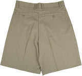 Windstan Boy's Khaki Pleated Front School Uniform Short Sizes 4 -20