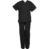 Dickies Unisex V-Neck Top and Drawstring pants Style - 83006706 Sizes XS - XL Black