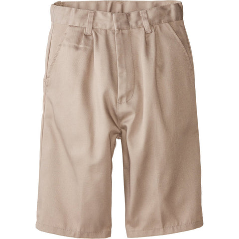 Genuine Kids Double Pleated Twill Shorts Khaki