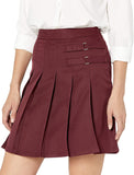 French Toast Womens/Juniors 2 Tab Scooter Skirt </br>Sizes 03 -13 </br> Navy, Khaki, Burgundy, </br> Hunter Green, Gray, Black