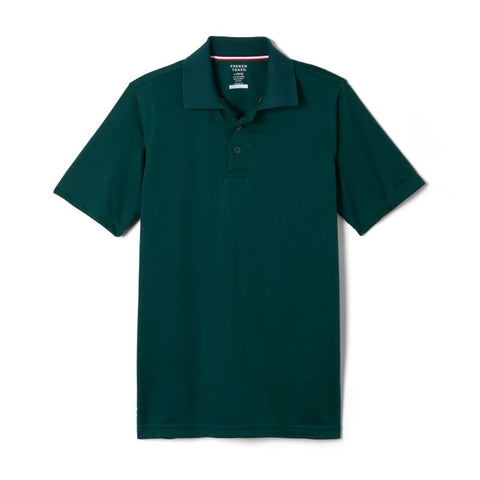 French Toast Boys & Girls Husky Hunter Green Short Sleeve Pique Polo Shirt A9435H <br> Sizes 10H-20H