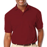 Blue Generation Mens Classic Fit Short Sleeve Polo Sizes 3XL - 6XL Burgundy