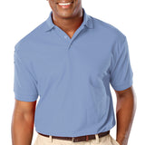 Blue Generation Mens Classic Fit Short Sleeve Polo Sizes 3XL - 6XL Light Blue