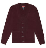 French Toast Kids Anti-Pill V-Neck Cardigan Sweater X9000 <b> Sizes XS - XXL <br> Hunter Green, Navy, <br> Burgundy, Black