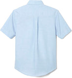 French Toast Toddlers Short Sleeve Oxford Shirt Sizes 2T - 4T </br> White & Light Blue