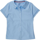 French Toast Toddlers/Girls Peter Pan Collar Blouse Blue