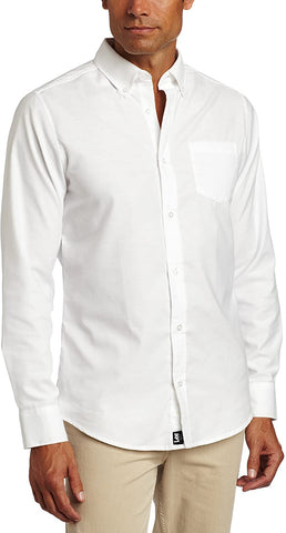 Lee Men's White Long Sleeve Oxford Shirt E9341 <br> Sizes S to 3XL