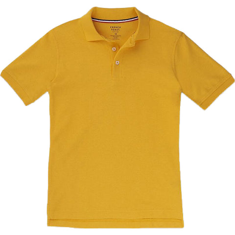 French Toast Toddlers Short Sleeve Pique Polo Sizes 2T - 4T Gold
