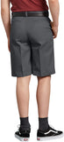 Dickies Boys' Flexwaist Flat Front Short Charcoal KR123<br> Sizes 4 - 20
