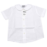 Genuine Girls Peter Pan Collar Short Sleeve Blouse White