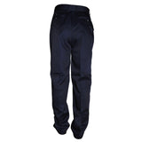 Classic Mens Flat Front Dress Pants Navy