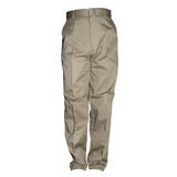 Classic Mens Flat Front Dress Pants Khaki