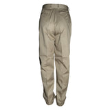 Classic Mens Flat Front Dress Pants Khaki