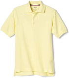 French Toast Mens Short Sleeve Pique Polo Shirt SA9084Y <br> Size S to 3XL <br> White, Light Blue, Black, <br> Navy, Heather Gray, Gold, <br> Royal Blue, Yellow