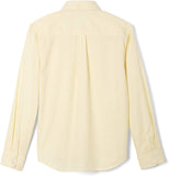 French Toast Mens Husky Yellow Long Sleeve Oxford Shirt SE9002H <br> Sizes L, XL, 2XL