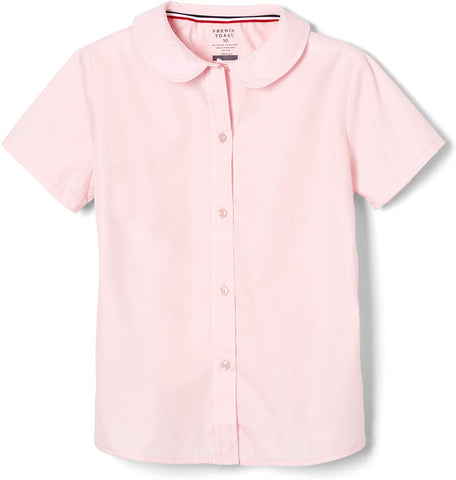 French Toast Girls Pink Short Sleeve Blouse Plus Size SE9383P <br> Size 14 - 18