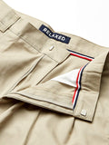 French Toast Men's Khaki Pleated School Pants SK9103Y Relaxed Fit <br> Sizes 31 to 38