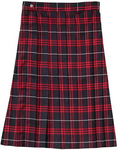 Juniors Navy / Red Plaid Pleated Skirt SV9098JL-J1 French Toast Uniforms <br> Sizes 3 - 13