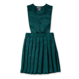 French Toast Little Girls' V-Neck Pleated Jumper Green Front