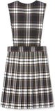 Girls Brown Plaid Jumper SY9002-H1 V-Neck Pleated French Toast Uniforms <br> Sizes 8 to 14
