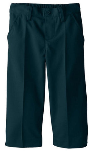 Smith's American Big Boys' Flat Front Twill Pant Green